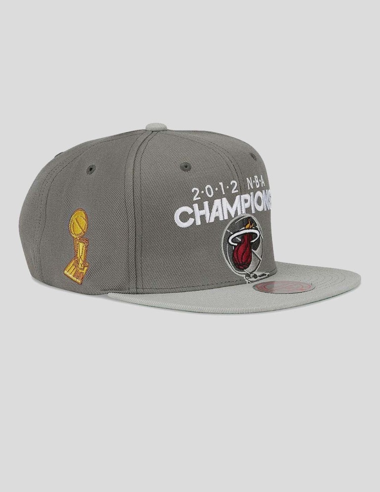Gorra MITCHELL & NESS heat 2012 champions snapback black/grey